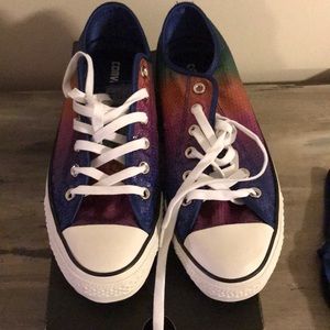 Rainbow Sequin Converse